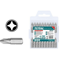 Total Μύτες Σταυρού Μαγνητικές PH2 25mm 20τεμ (TAC16PH213)