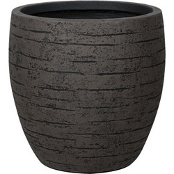 MarHome Κασπώ Γαβάθια Βαθιά Fiberclay Καφέ Κρακελέ Φ43x43cm
