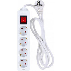 Πολύπριζο Ασφαλείας 3680w 4 Θέσεων με Διακόπτη ON/OFF