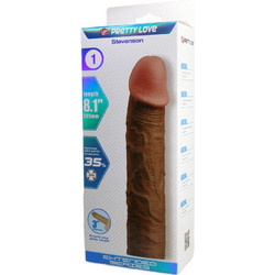 Pretty Love Stevenson Sleeve Κάλυμμα Επιμήκυνσης Πέους 7.6cm Καφέ