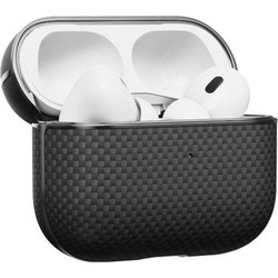 Pitaka Magnetic Θήκη Aramid Fiber για Apple AirPods Pro 2 Μαύρη Γκρι