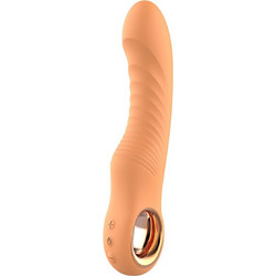 Dream Toys Glam Flexible Ribbed Δονητής Πορτοκαλί