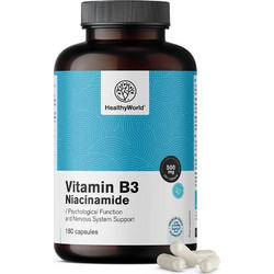 HealthyWorld Vitamin B3 500mg 180 Κάψουλες