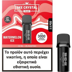 SKE Crystal Plus Pod Watermelon Ice 20mg 2ml (Καρπούζι & Πάγος) (3 τεμ.)