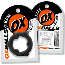 Oxballs Spinner Cockring Ελαστικό Δαχτυλίδι Πέους Σιλικόνης Μαύρο