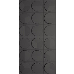 Spacegreen Τεχνητός Τοίχος PU Geometry Lego Ανοιχτό Μαύρο 120x60x2,5 εκ