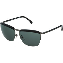 Lozza SL2282M 0568 Γυαλιά Ηλίου Τετράγωνα Μεταλλικά Μαύρα με Μαύρο Polarized Φακό