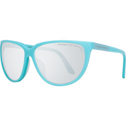 Porsche Design P8588 B Γυναικεία Γυαλιά Ηλίου Οβάλ Κοκάλινα Μπλε με Aσημί Polarized Φακό