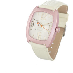 Chronotech Γυναικείο Ρολόι με Λευκό Δερμάτινο Λουράκι CT2050M-03
