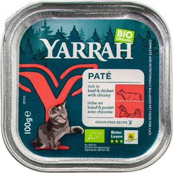 Γατοτροφή με μοσχάρι και κοτόπυλο - Yarrah - 85gr