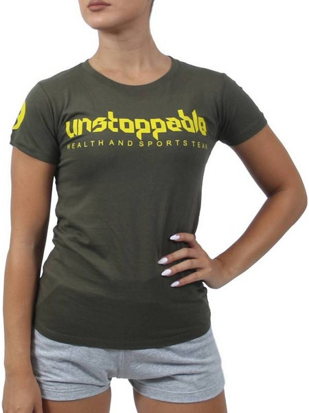 T-SHIRT UNSTOPPABLE Χακί 23050 (H&S)