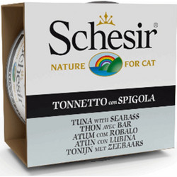 Schesir Nature for Cat with Tuna & Seabass in Jelly 85gr 55061336