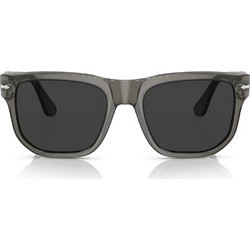 Persol PO3306S Grey Γυαλιά Ηλίου Τετράγωνα Κοκάλινα Μαύρα με Μαύρο Polarized Φακό