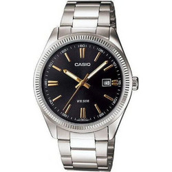 Casio Ανδρικό Ρολόι με Ασημί Μεταλλικό Μπρασελέ MTP-1302D-1A2VDF