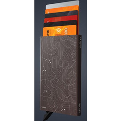 Θήκη Καρτών Topo-Graphic Zen Pularys Καφέ 192215502