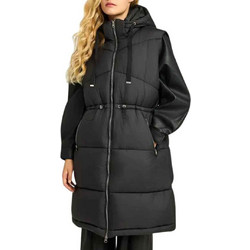 Funky Buddha Αμάνικο Γυναικείο Μπουφάν Χειμωνιάτικο Puffer Μακρύ Μαύρο FBL012-112-01