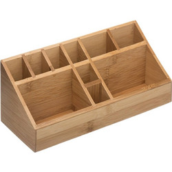 Κουτί Οργάνωσης Make up 5five από Ξύλο Bamboo, 23x9x9.5cm - Απόχρωση Ξύλου - FIVE