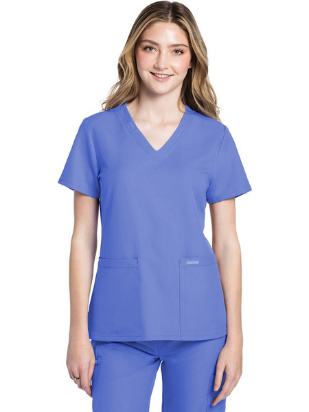 Γυναικεία Μπλούζα Cherokee Workwear Originals Ultra | V-Neck | 2 Τσέπες | Ciel