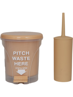 Σετ Κάδος Απορριμμάτων PITCH 5L PP Μπεζ με Πιγκάλ MRShome - MRShome - DS-8957BGS