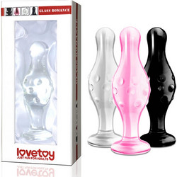 Lovetoy Γυάλινη Πρωκτική Σφήνα 11.43cm Διάφανη