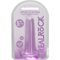 Shots RealRock Non Realistic Dildo με Βεντούζα 13.5cm Μωβ