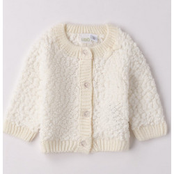Ido Ζακέτα Popcorn Cardigan 4F129-00-0112-823719 Εκρού Κορίτσι