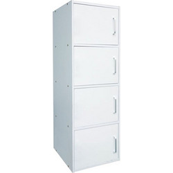 CLOSET Ντουλάπι Βοηθητικό Τετράφυλλο, Απόχρωση Άσπρο 1τμχ