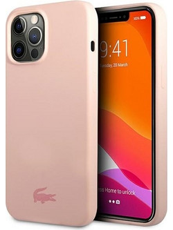 LACOSTE Iphone 13 Pro / 13 6,1 Pink Hardcase Silicone - (LCHCP13LSI)