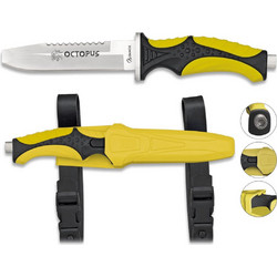 Μαχαίρι Albainox, Καταδύσεων Octopus - Yellow 32333