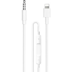 Καλώδιο Ήχου Aux 3.5mm Σε Lightning Λευκό 1m Earldom AUX42 1 Τεμάχιο UNIVERSAL AUDI ΕΑRLDΟΜ