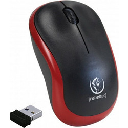 Rebeltec Meteor Ασύρματο Ποντίκι Red