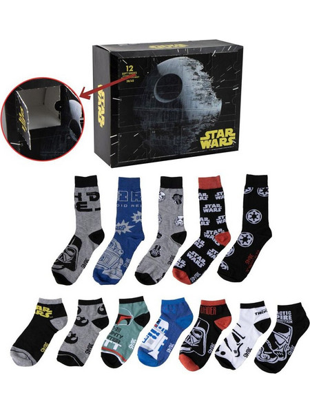 Star Wars assorted adult pack 12 socks 12 Τεμ