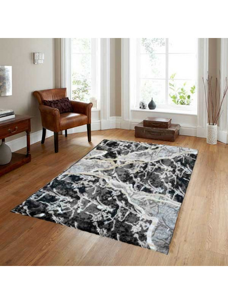 Xαλιά TSOKME 240x300cm-Μαύρο & Γκρί