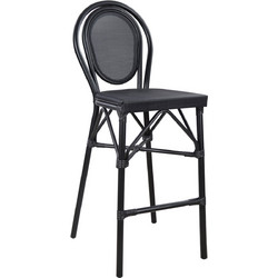ΣΚΑΜΠΟ ΑΛΟΥΜΙΝΙΟΥ FB95060 BAMBOO LOOK ΜΑΥΡΟ ΜΕ TEXTLINE 44x52x115Υεκ