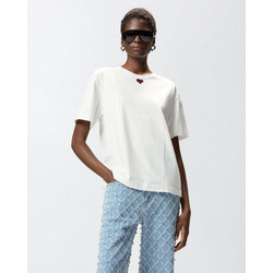 PINKO T-shirt με κεντημένη καρδιά Tortino 105665A236Z05