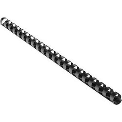 Σπιράλ Πλαστικό Black-Red 12mm - Μαύρο - 100τμχ Σ12-01