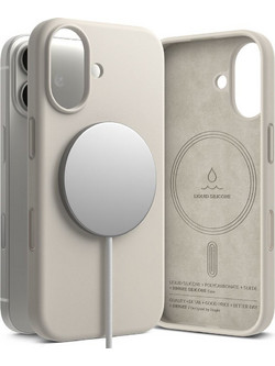 Θήκη Ringke Magnetic Back Cover Σιλικόνης για iPhone 17 - Μπεζ