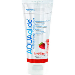 Joy Division Aquaglide Strawberry Λιπαντικό Gel Νερού Κόλπου & Πρωκτού 100ml