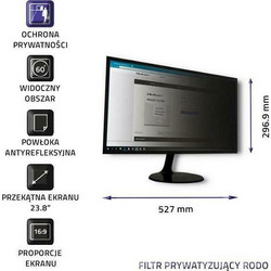 Qoltec Privacy filter 23.8