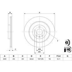 Bosch Δισκόπλακα - 0 986 479 D97