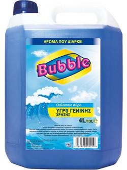 Bubble Υγρό Γενικού Καθαρισμού Θαλάσσια Αύρα 4lt BU-GU-4LT/BL