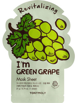 Tonymoly I'm Green Grape Revitalizing Sheet Μάσκα Προσώπου 21gr