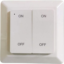 RF Διακόπτης 2 Καναλιών 3V DC με Λειτουργία Dimming - Φορητή & Επίτοιχη Χρήση - 10.004.14.04.25
