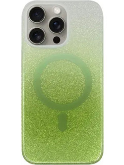 Vivid Magsafe Glitter Shine Back Cover Green (iPhone 15 Pro Max)