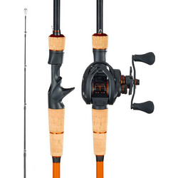VEVOR Ράβδος & Μηχανισμός Ψαρέματος IM7 Carbon Fiber, Combo Casting για Λαβράκια με 7+1 BB, Λαβή Φελλού GLZHSDLGSBX76F96A001V0