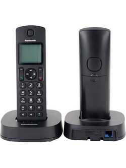 Panasonic KX-TGC312 Ασύρματο Τηλέφωνο Σετ Duo Μαύρο