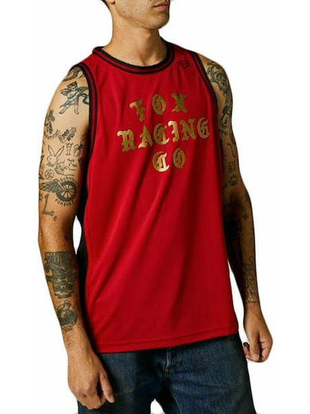 FOX Men Top Coat Bball Tank - CHILI - 27524-555