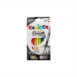 Carioca Super Brush Μαρκαδόροι Ζωγραφικής Σετ 10 Χρώματα