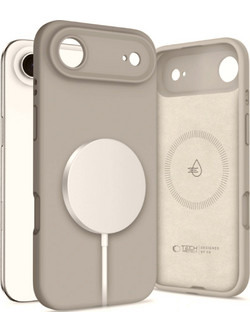 Θήκη iPhone Air Tech-Protect Silicone MagSafe Σιλικόνης με MagSafe - Stone Grey (5906302330263)