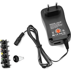 Τροφοδοτικό Universal Ρυθμιζόμενο 30W 3V-12V 2.5A Με 6 Κεφαλές & USB 5V/2.1A ATC-30W